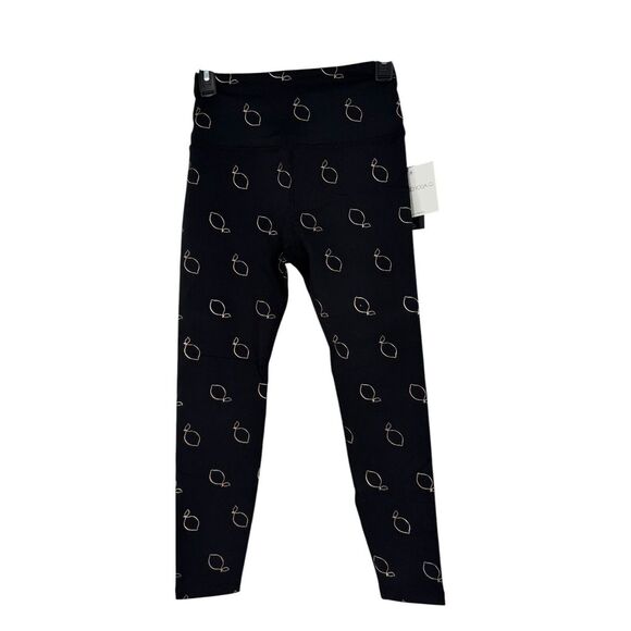Beyond Yoga Women's Black Lemon Shine High Waisted‎ Midi Legging Size Small NWT - Picture 1 of 7